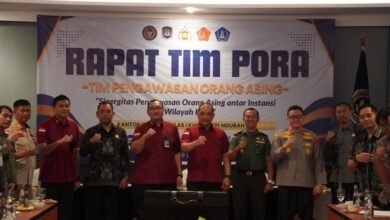 Rapat TIMPORA di Harris Hotel Bali bahas pengawasan orang asing antar instansi.