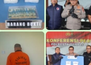 Satuan Reserse Narkoba Polresta Denpasar Amankan Residivis Narkoba Seberat 2 Kg Sabu
