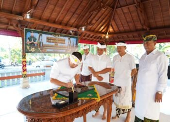 Kodam IX/Udayana Gelar Melaspas Wantilan Pura Agung Udayana Dipimpin Langsung Pangdam