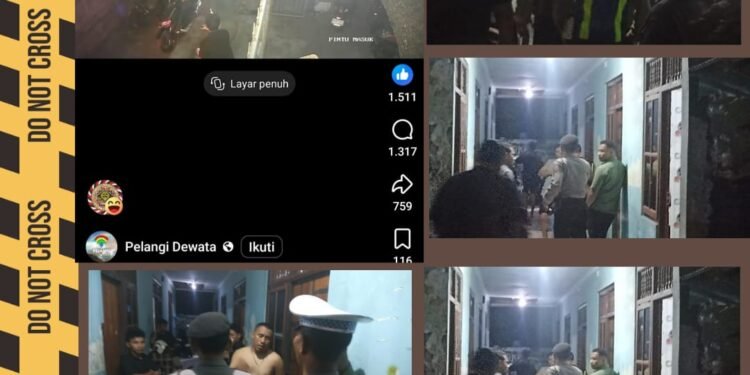Polsek Dentim Datangi Lokasi Keributan Antar Penghuni Kos di Jalan Akasia XVI 